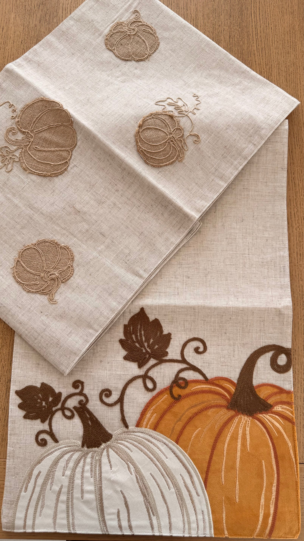 Chemine de table citrouille orange 🎃