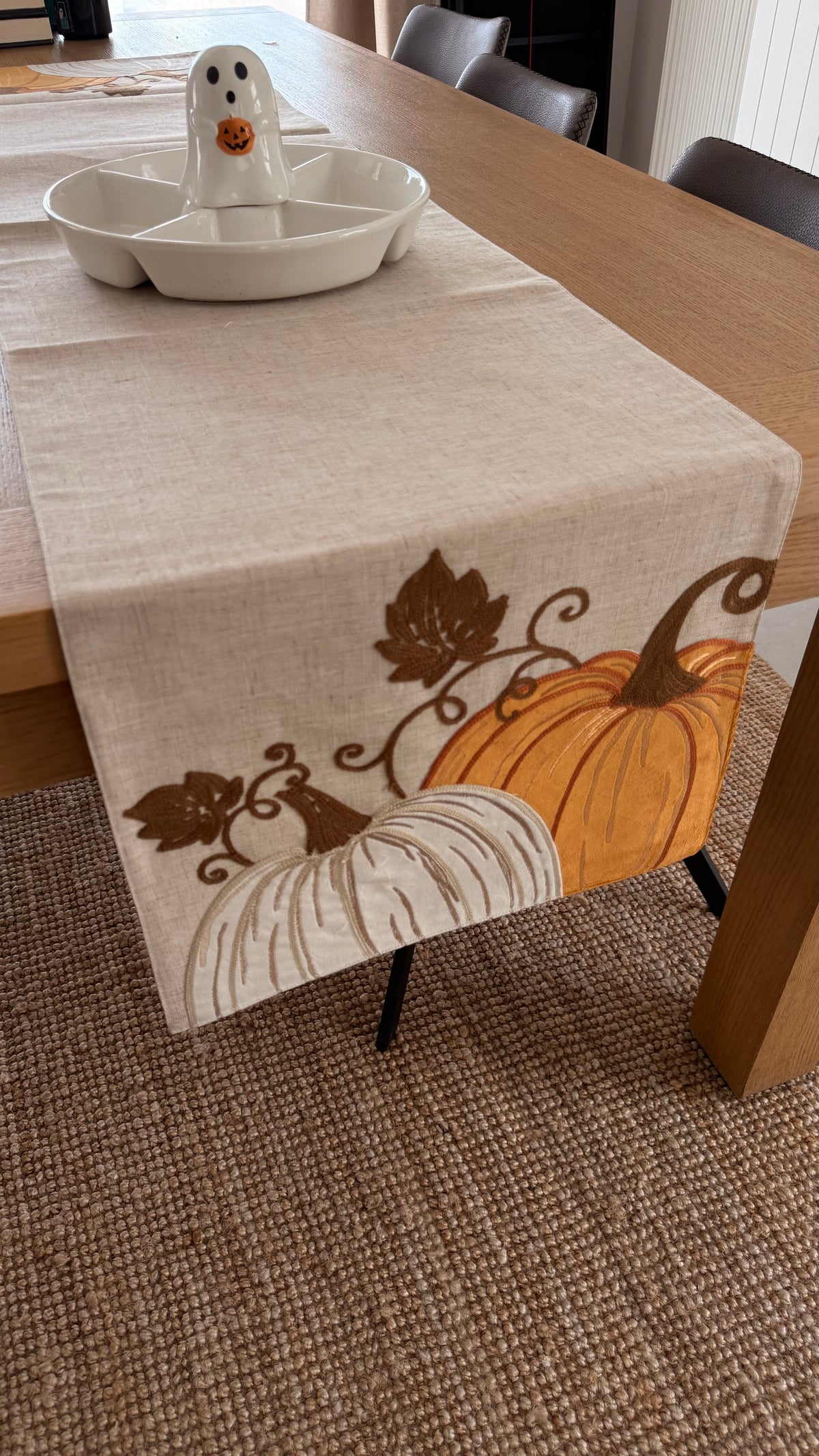 Chemine de table citrouille orange 🎃